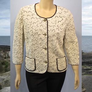 Liola Off White Raised Jacket